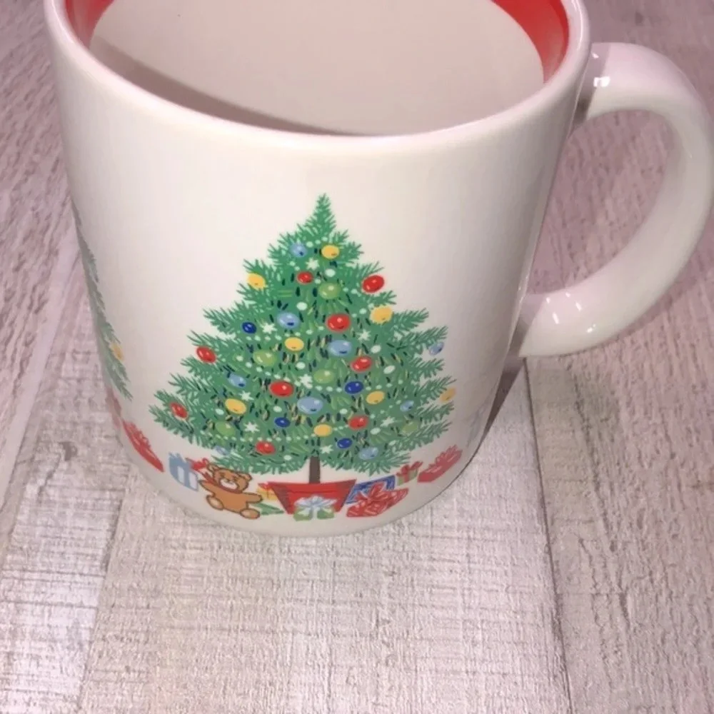 Vintage Christmas coffee mug happy holidays from Himask